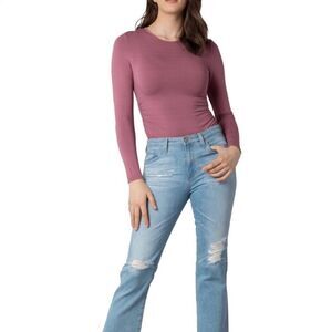 Velvet Rose Mauve Long Sleeve Bodysuit